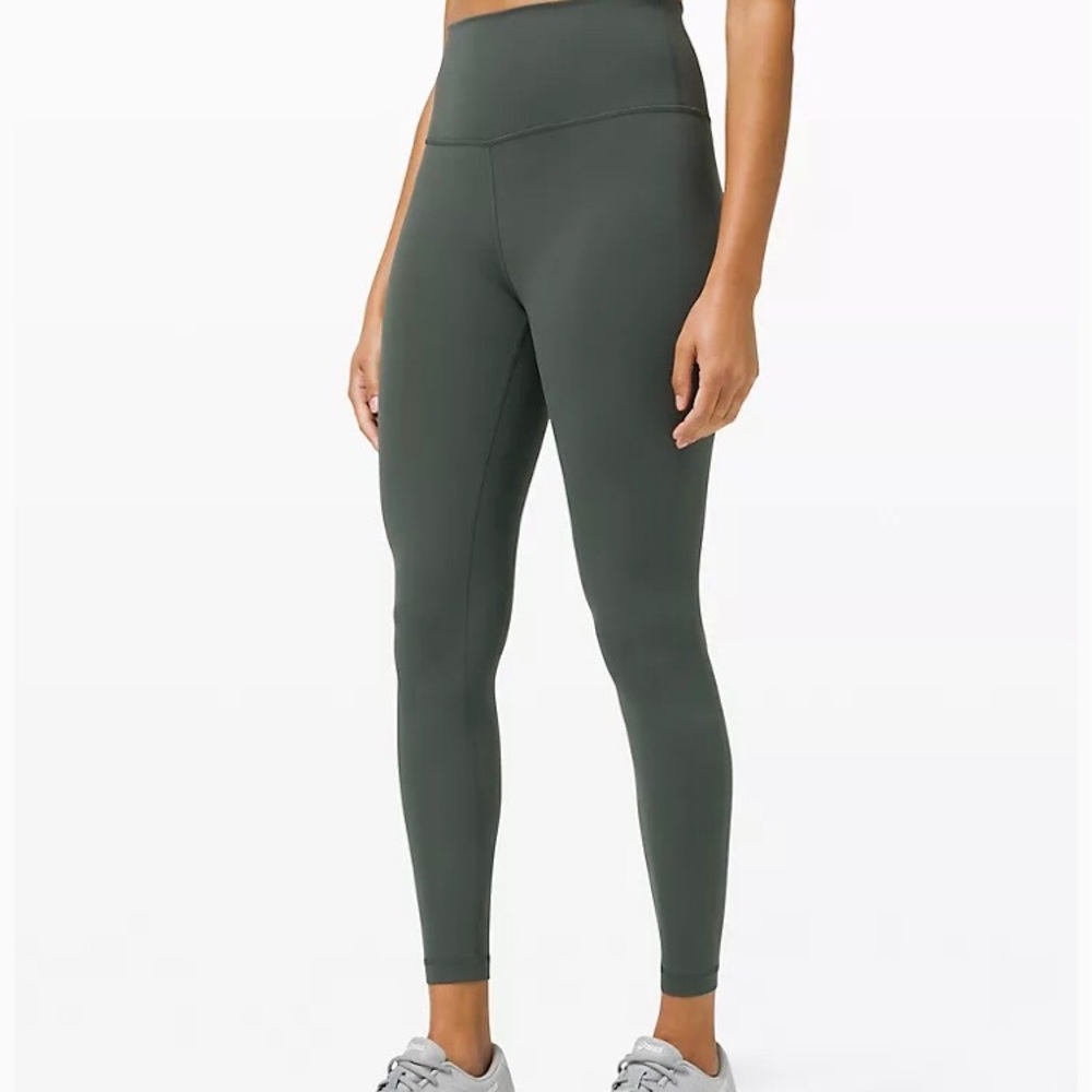 Lululemon Wunder Train High Rise Tight 25” Olive